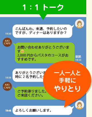 1:1トーク